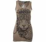 Ladder Back Leopard Vest
