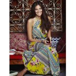 Scarf Print Maxi Dress
